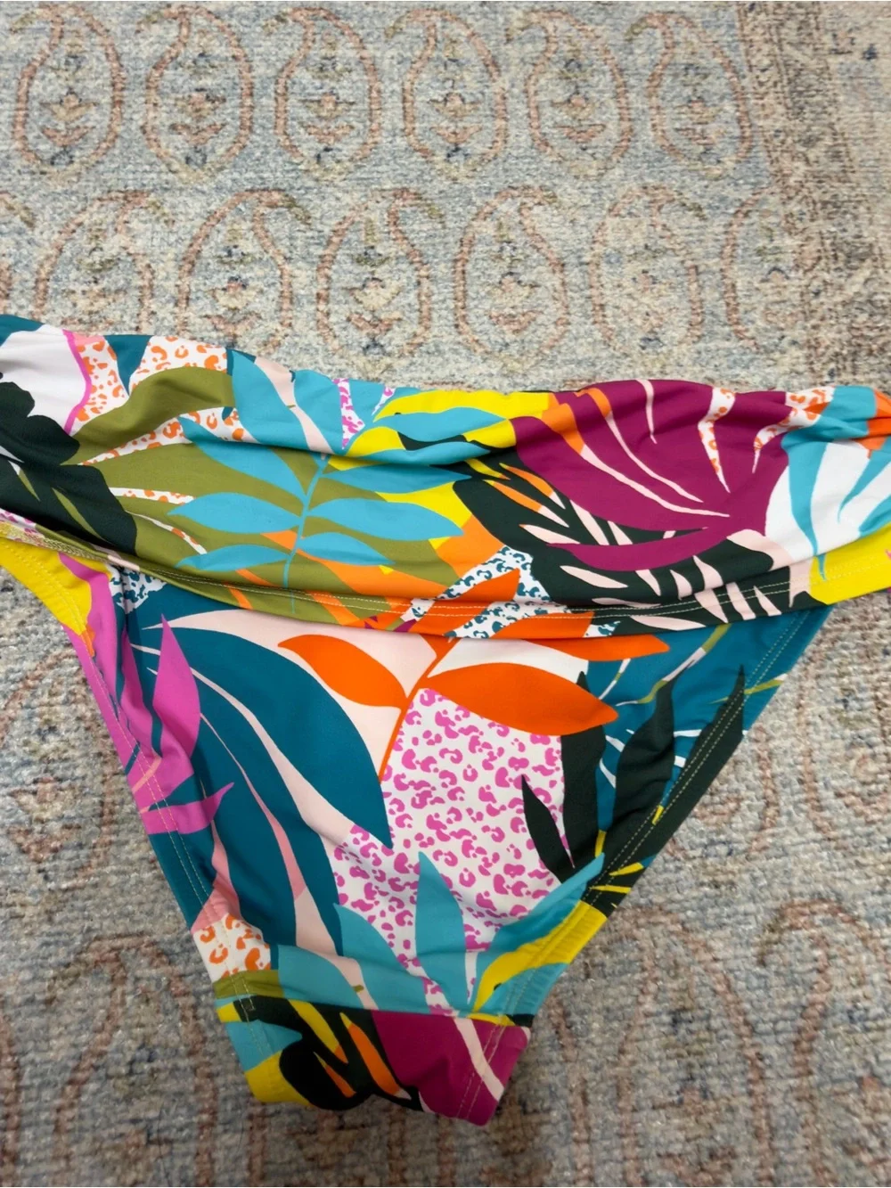 Bleu Rod Beattie Multi-Color Tropical Print Tankini size 8D/8